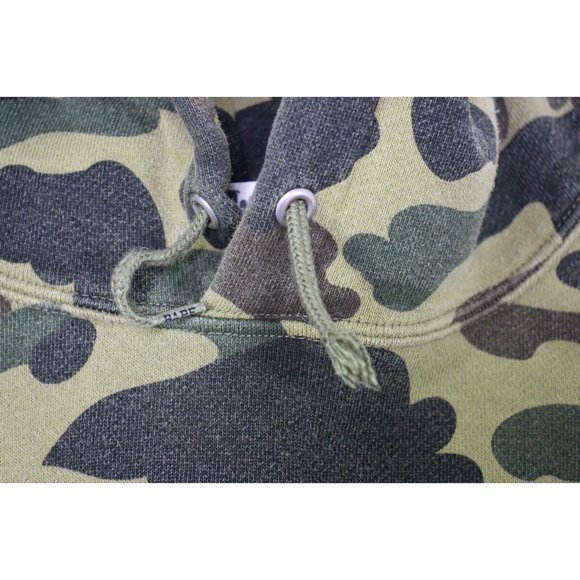 BAPE A Bating Ape Mens Large 3M Reflective Camo Spell Out Hoodie P328 - Picture 4 of 12